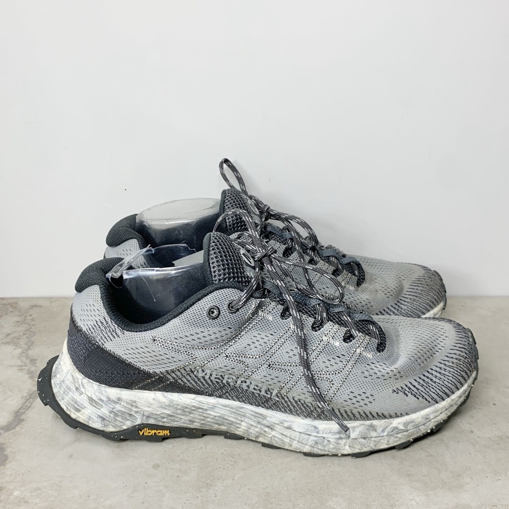 Merrell Moab Flight Sneakers Women Size 11 Shoes Gray Mesh Hike Vibram Low Lace